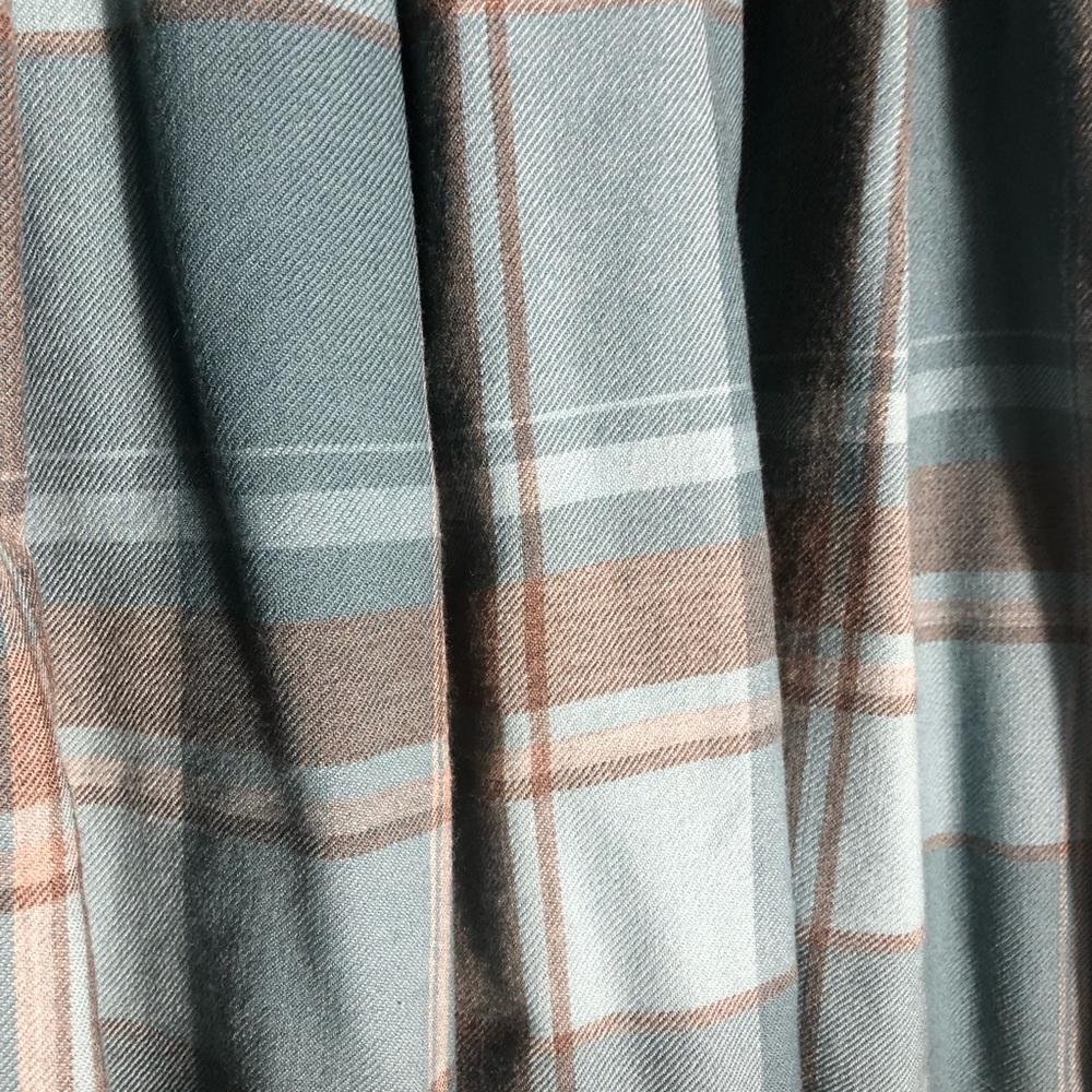 Pendleton Blue and Brown Plaid Midi Skirt - Picture 5 of 5